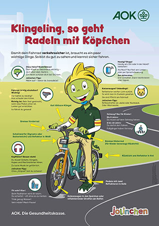 Poster "Jolinchen - Radeln mit Köpfchen"