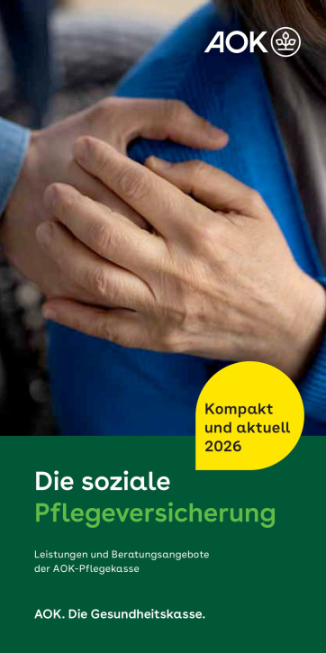 Broschüre "Die soziale Pflegeversicherung" 2026